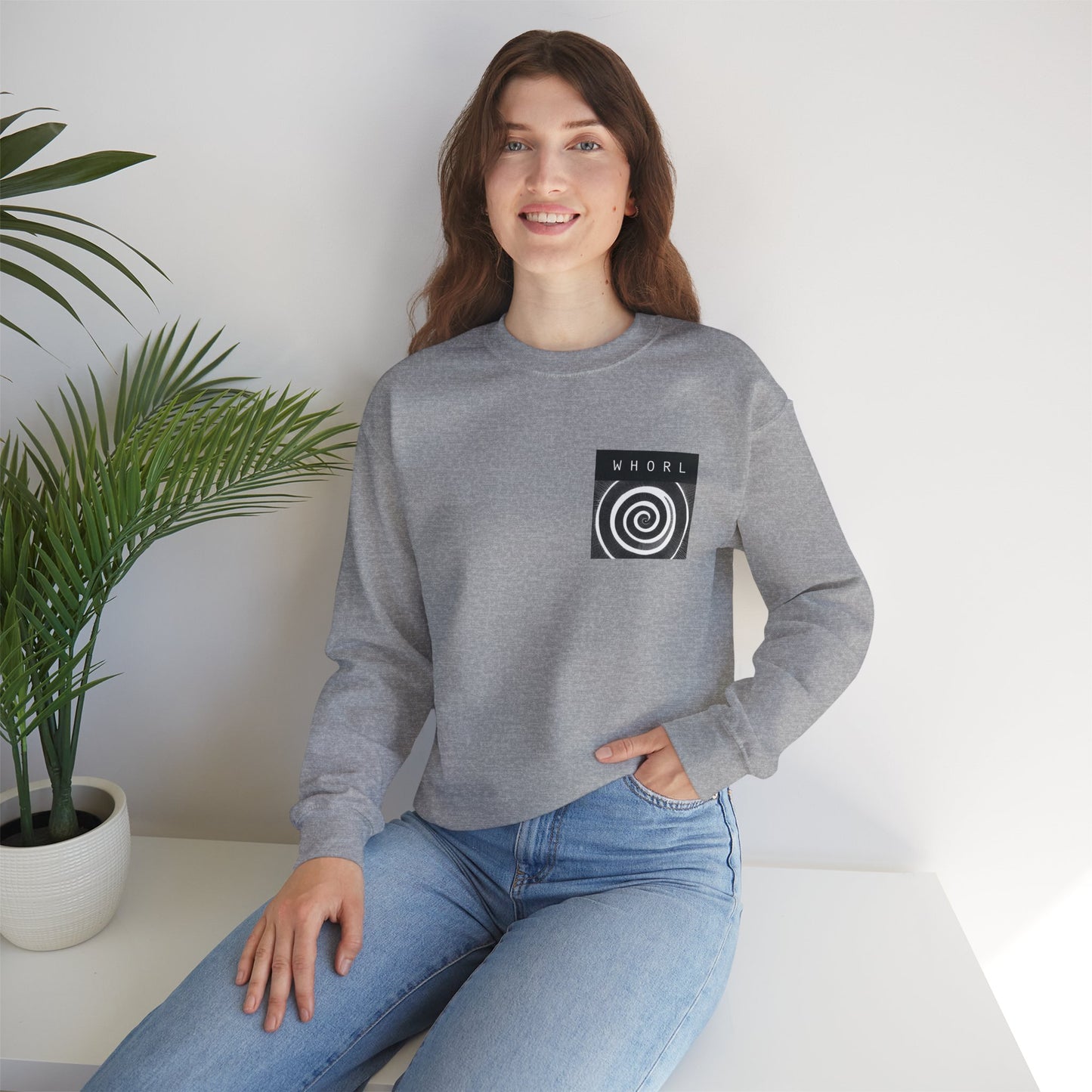 Front Only WHORL Unisex Heavy Blend™ Crewneck Sweatshirt