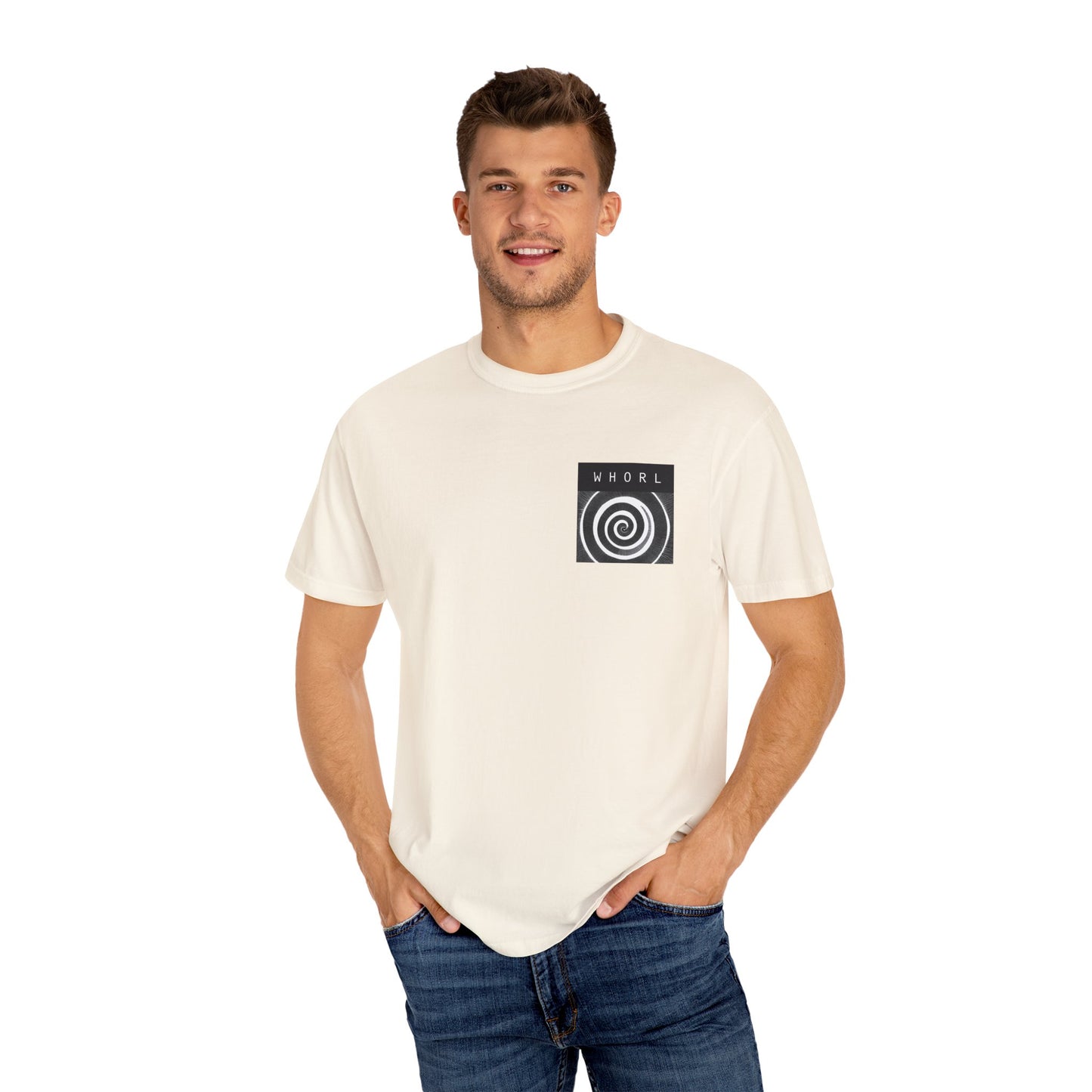 Front & Back WHORL Unisex Garment-Dyed T-shirt